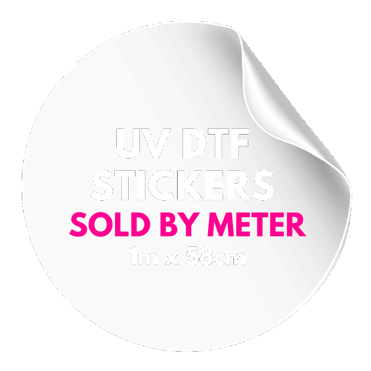 Individuelle UV-DTF-Aufkleber online bestellen - haltbar, wasserfest und vollfarbig bedruckt