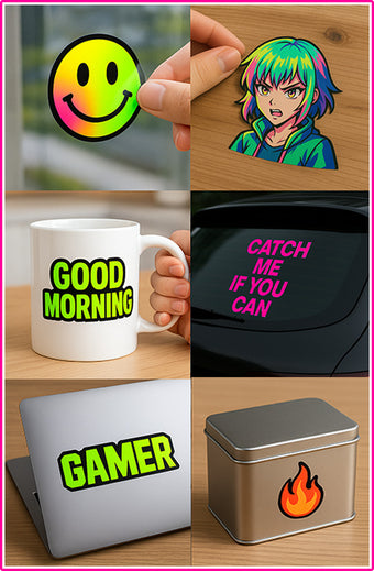 UV DTF Stickers For any Hard Surface